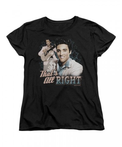 Elvis Presley Women's Shirt | THAT'S ALL RIGHT Ladies Tee $5.94 Shirts