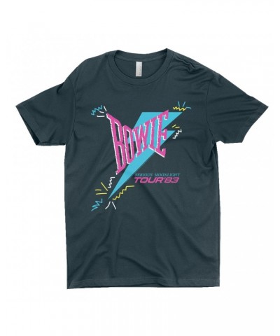 David Bowie T-Shirt | Serious Moonlight Party Image Shirt $12.48 Shirts