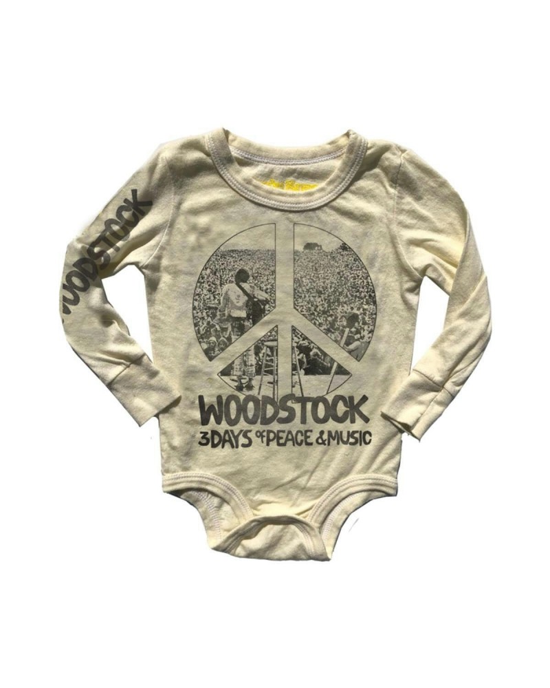 Woodstock Peace Sign Unisex Longsleeve Onesie $19.60 Kids