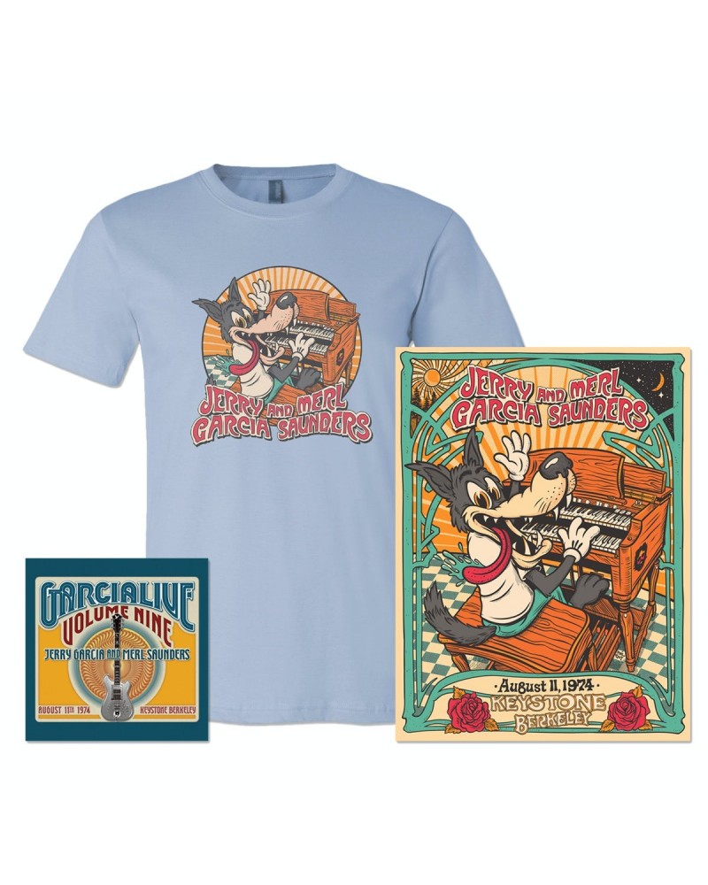 Jerry Garcia GarciaLive Volume 9: CD Poster & Organic T-Shirt Bundle $20.40 CD