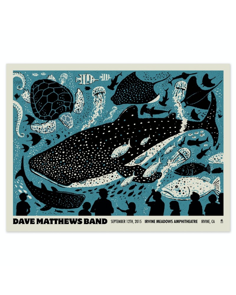 Dave Matthews Band Show Poster – Irvine CA 9/12/2015 $13.60 Decor