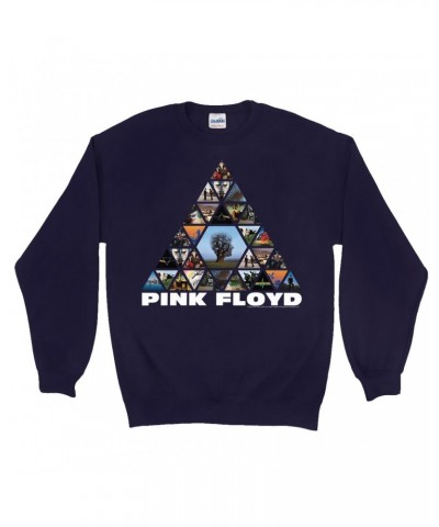 Pink Floyd Sweatshirt | Pyramid Photo Album Collage Sweatshirt $15.73 Sweatshirts