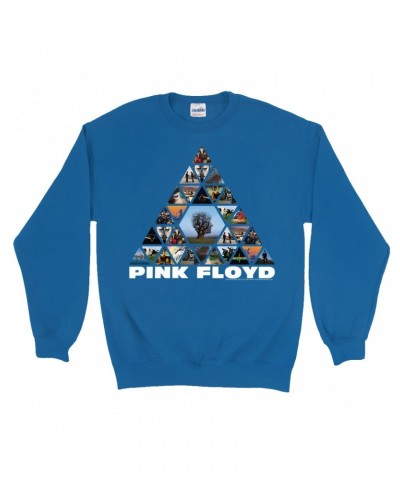 Pink Floyd Sweatshirt | Pyramid Photo Album Collage Sweatshirt $15.73 Sweatshirts