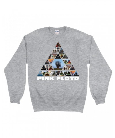 Pink Floyd Sweatshirt | Pyramid Photo Album Collage Sweatshirt $15.73 Sweatshirts