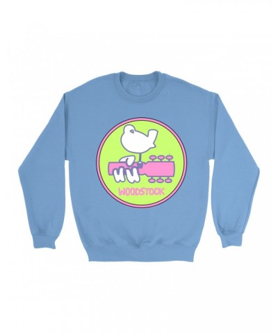 Woodstock Bright Colored Sweatshirt | Neon Pastel Ombre Logo Design Sweatshirt $10.83 Sweatshirts