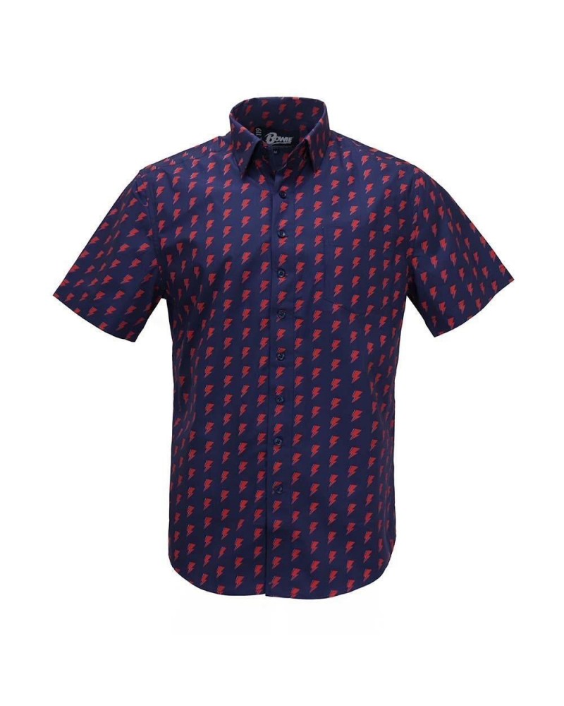 David Bowie All Over Bolt Button Down $28.00 Shirts