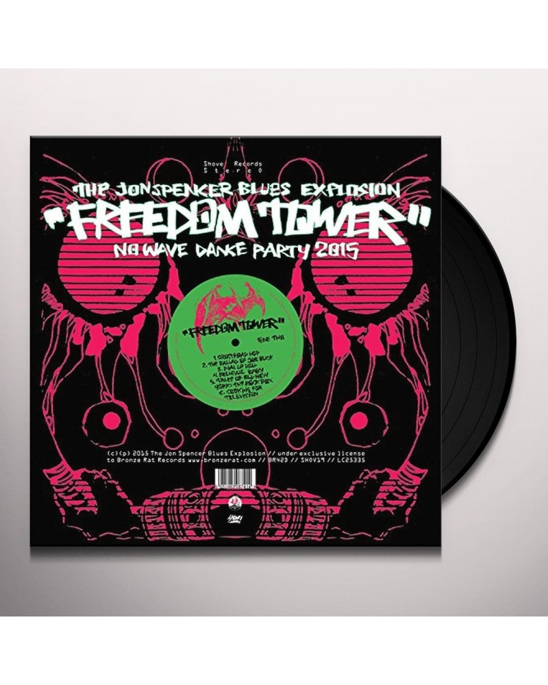 Jon Spencer Freedom Tower-No Wave Dance Party 2015 Vinyl Record $12.82 Vinyl