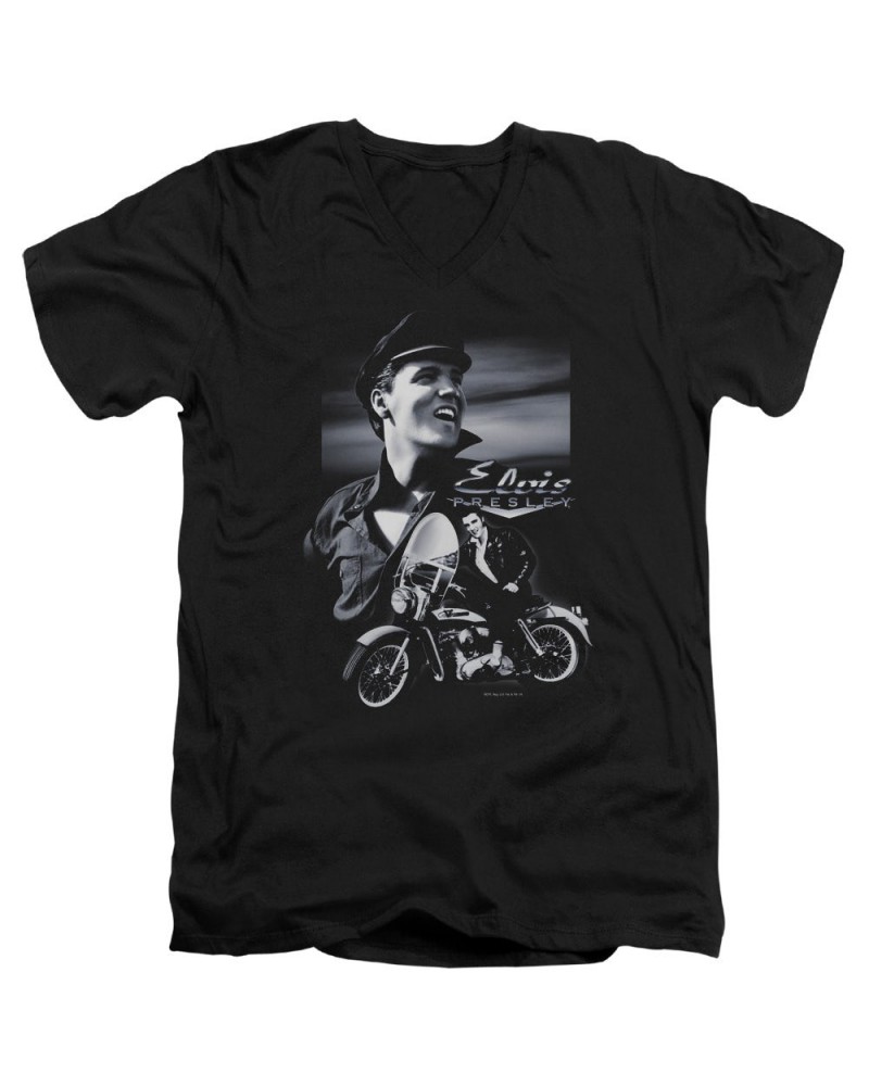 Elvis Presley T Shirt (Slim Fit) | MOTORCYCLE Slim-fit Tee $5.89 Shirts