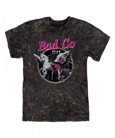 Bad Company T-shirt | In Space Pegasus Angel Distressed Mineral Wash Shirt $12.28 Shirts