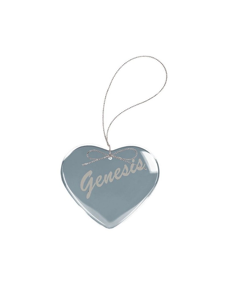 Genesis Circa 80s Logo Heart Laser-Etched Glass Ornament $6.08 Decor