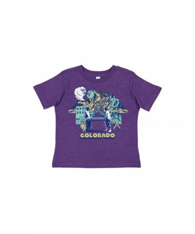 Phish Toddler Colorful Colorado Tee on Heather Purple $8.28 Shirts