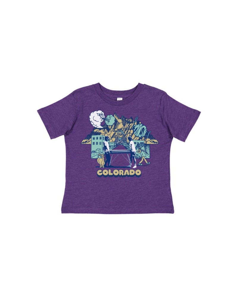 Phish Toddler Colorful Colorado Tee on Heather Purple $8.28 Shirts