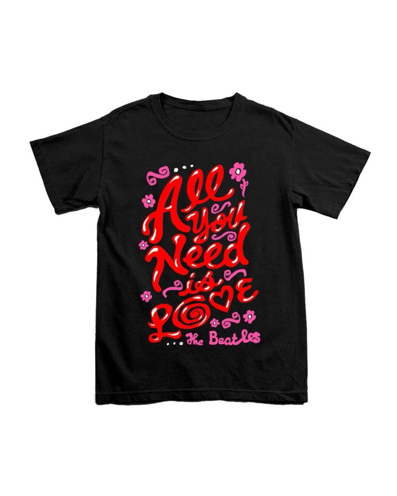 The Beatles All You Need Is Love Black T-Shirt $9.60 Shirts