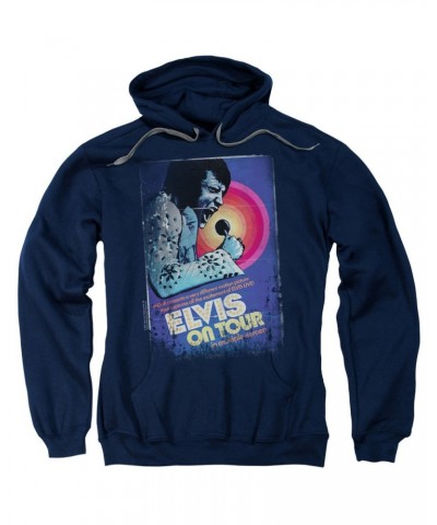 Elvis Presley Hoodie | ON TOUR POSTER Pull-Over Sweatshirt $9.92 Sweatshirts