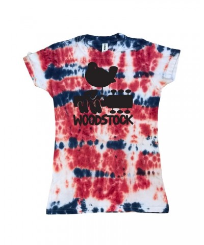 Woodstock Women's Tie-Dye Logo T-Shirt $9.90 Shirts