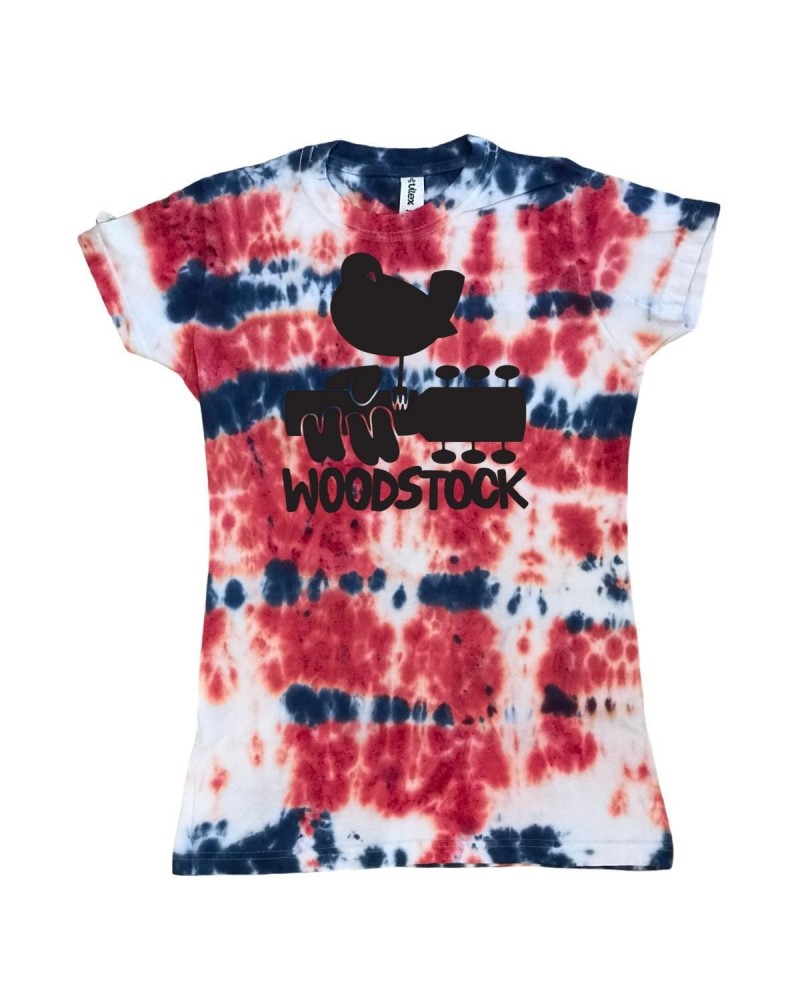 Woodstock Women's Tie-Dye Logo T-Shirt $9.90 Shirts