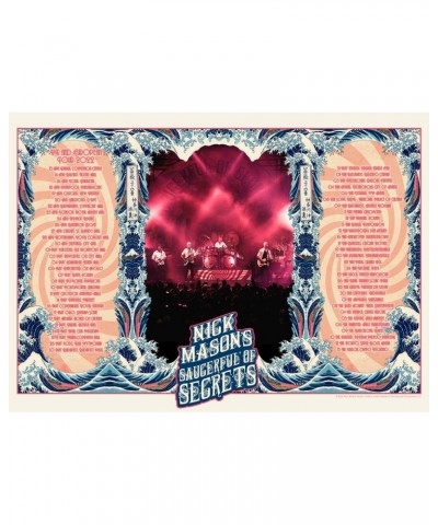 Nick Mason's Saucerful of Secrets Nick Mason's Echoes Tour 2022 Hokusai Wave Poster $9.24 Decor