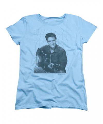 Elvis Presley Women's Shirt | REPEAT Ladies Tee $5.58 Shirts