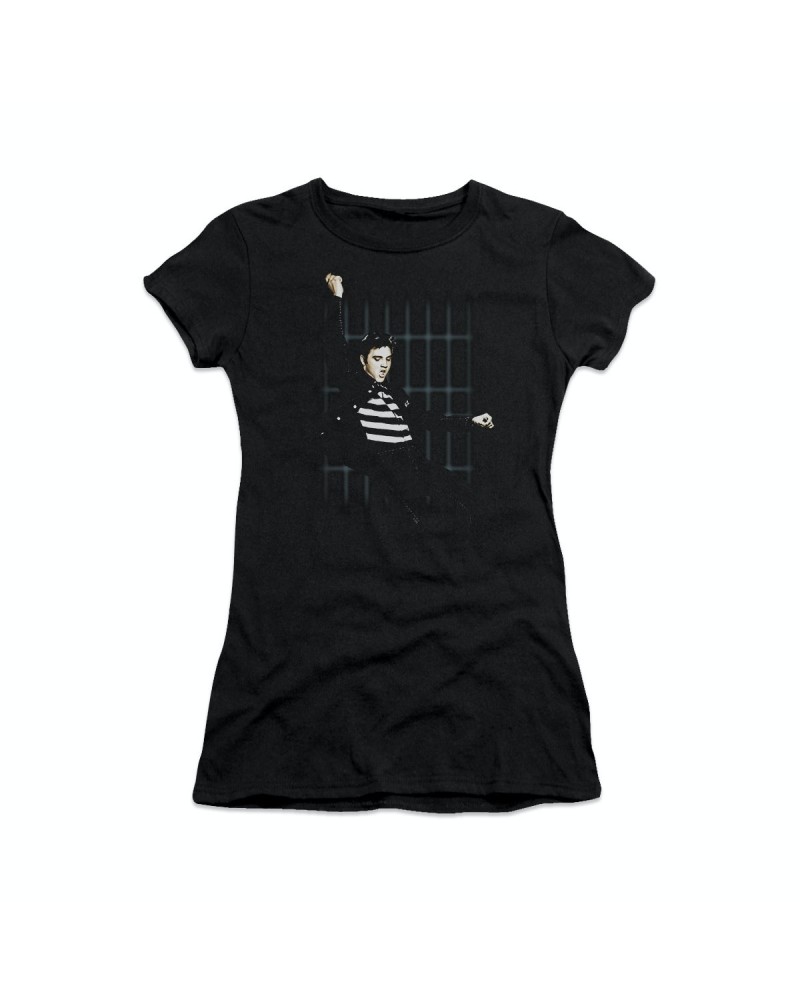 Elvis Presley Blue Bars Women's Sheer T-Shirt $7.80 Shirts