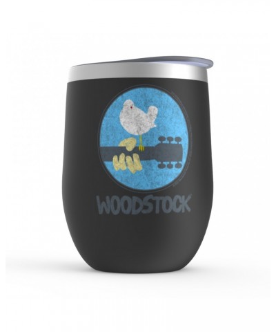 Woodstock Wine Tumbler | Bird And Guitar Stemless Wine Tumbler $10.10 Drinkware