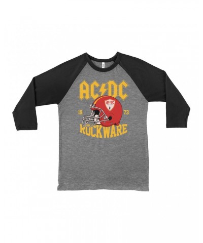 AC/DC 3/4 Sleeve Baseball Tee | Rockware 73 Football Shirt $10.18 Shirts