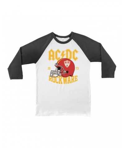 AC/DC 3/4 Sleeve Baseball Tee | Rockware 73 Football Shirt $10.18 Shirts