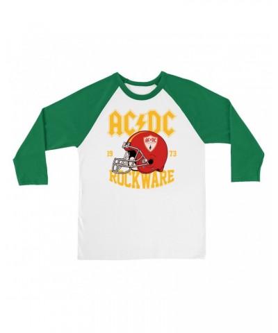 AC/DC 3/4 Sleeve Baseball Tee | Rockware 73 Football Shirt $10.18 Shirts