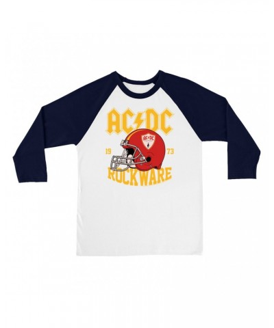 AC/DC 3/4 Sleeve Baseball Tee | Rockware 73 Football Shirt $10.18 Shirts