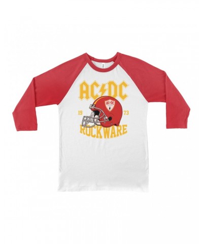 AC/DC 3/4 Sleeve Baseball Tee | Rockware 73 Football Shirt $10.18 Shirts