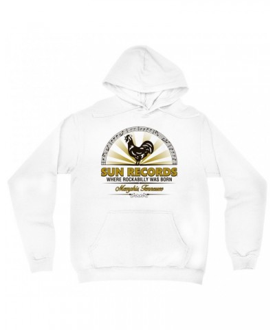 Sun Records Hoodie | Ombre Logo Emblem Hoodie $17.98 Sweatshirts