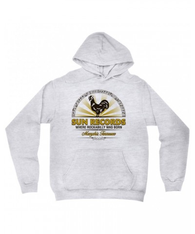 Sun Records Hoodie | Ombre Logo Emblem Hoodie $17.98 Sweatshirts