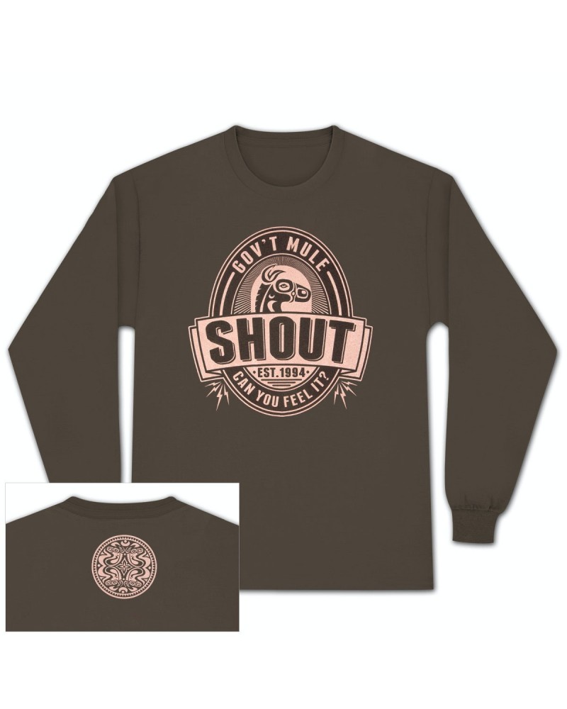 Gov't Mule Brown Shout! Long-Sleeve T-Shirt $11.75 Shirts