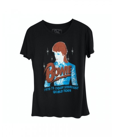 David Bowie 73 Ziggy Tour Juniors Vintage T-shirt Black $5.00 Shirts