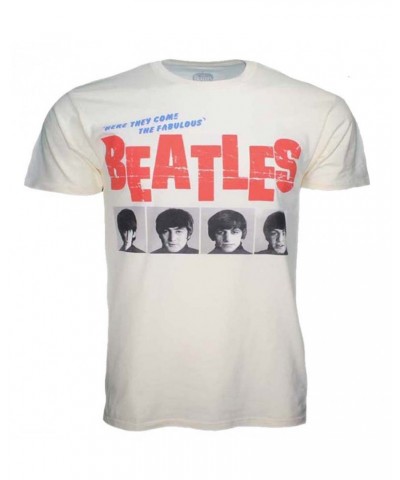 The Beatles T Shirt | Beatles American Tour 1964 Cream Front Print T-Shirt $6.18 Shirts