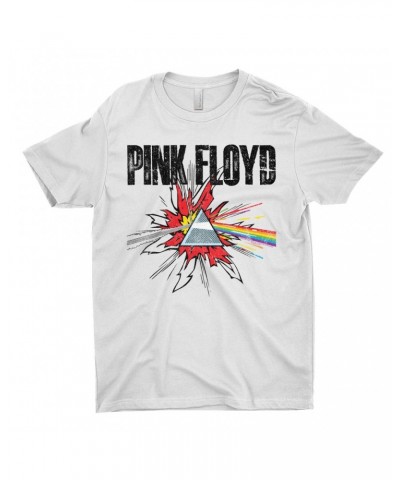 Pink Floyd T-Shirt | Pop Art Prism Distressed Shirt $9.23 Shirts