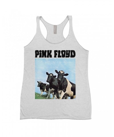 Pink Floyd Ladies' Tank Top | Atom Heart Mother Album Cows Shirt $11.00 Shirts