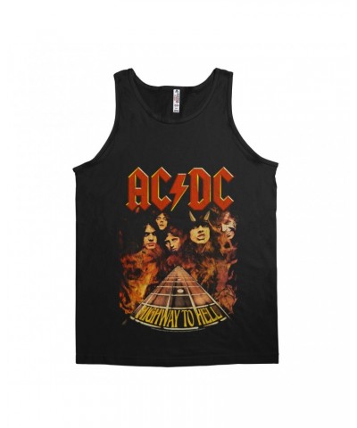 AC/DC Unisex Tank Top | Highway To Hell In Flames Shirt $12.48 Shirts