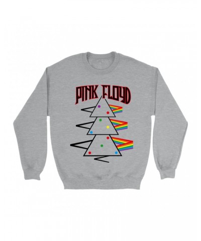 Pink Floyd Sweatshirt | Distressed Dark Side Of The Moon Christmas Sweatshirt $12.93 Sweatshirts