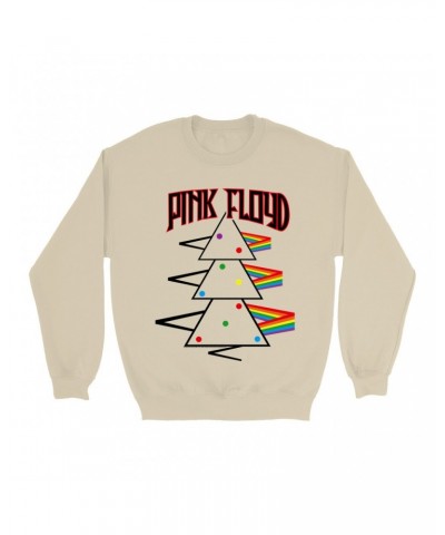 Pink Floyd Sweatshirt | Distressed Dark Side Of The Moon Christmas Sweatshirt $12.93 Sweatshirts