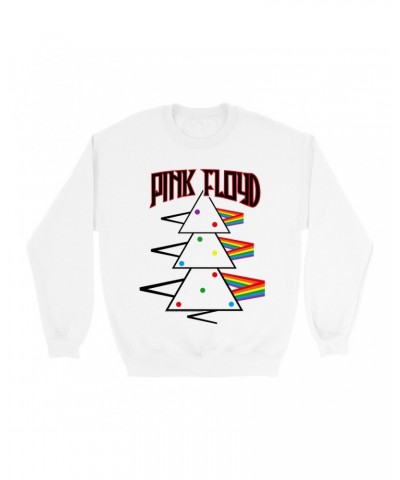 Pink Floyd Sweatshirt | Distressed Dark Side Of The Moon Christmas Sweatshirt $12.93 Sweatshirts