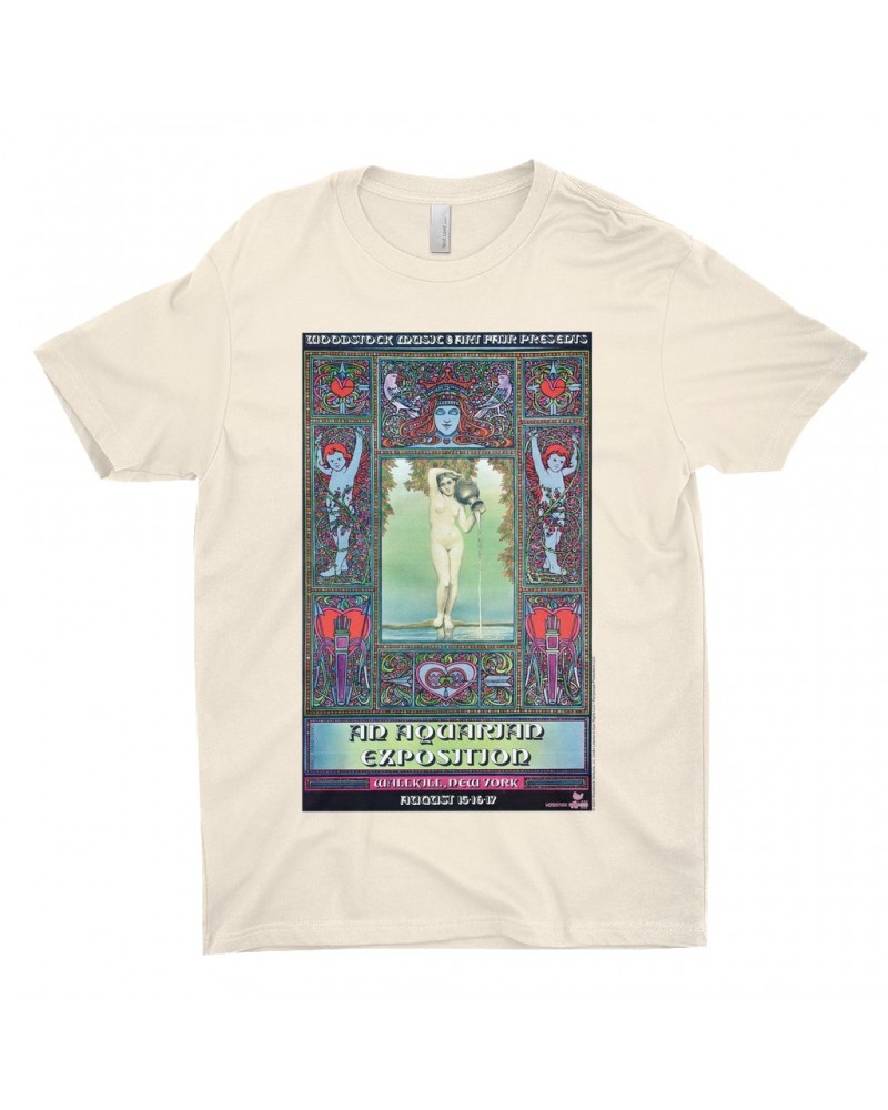 Woodstock T-Shirt | Aquarian Exposition Concert Poster Shirt $9.73 Shirts