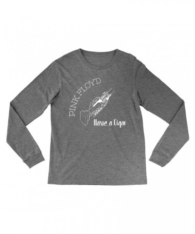 Pink Floyd Heather Long Sleeve Shirt | Have A Cigar Album Cover Shirt $12.28 Shirts