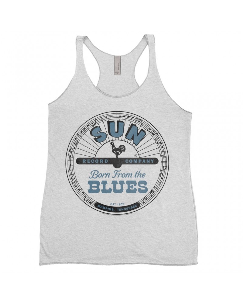 Sun Records Ladies' Tank Top | Memphis Tennessee Born From The Blues Shirt $14.48 Shirts