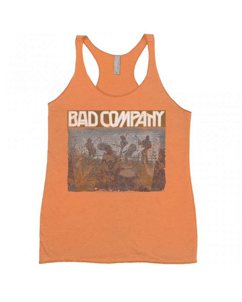 Bad Company Ladies' Tank Top | Swan Song Tour 2016 Distressed Shirt $13.90 Shirts