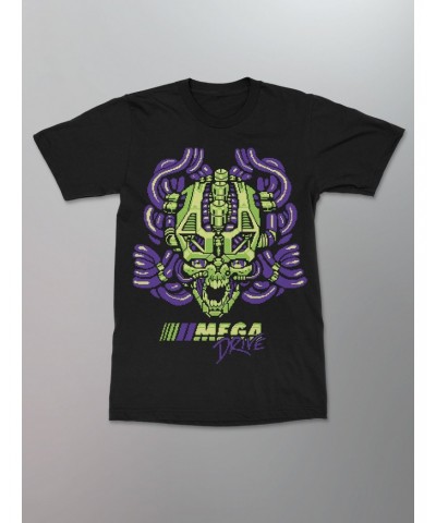 Mega Drive Pixel Skull Shirt [Purple] $10.50 Shirts