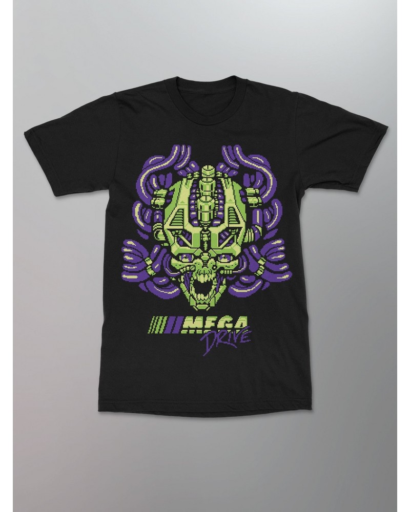 Mega Drive Pixel Skull Shirt [Purple] $10.50 Shirts