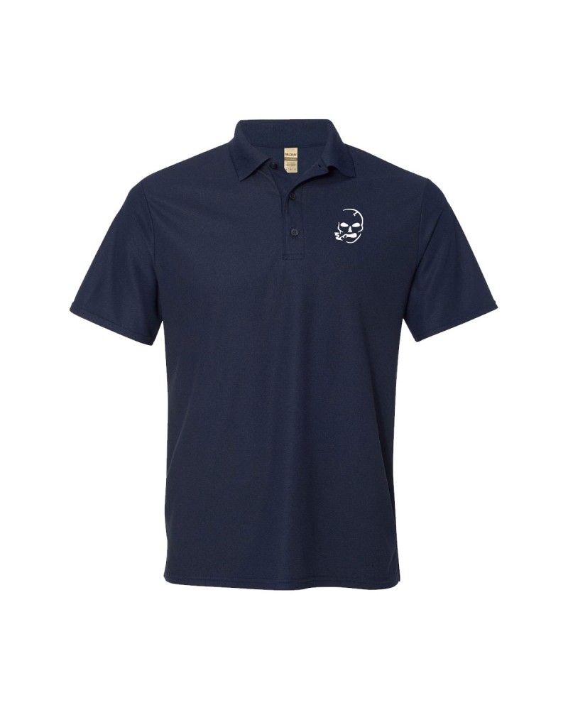 Slightly Stoopid Smoking Skull Polo Navy Small $11.10 Shirts