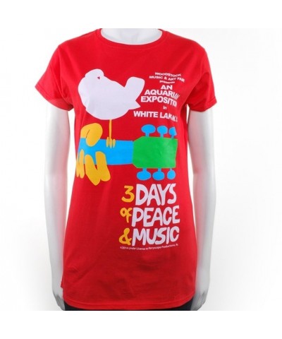 Woodstock Red Ladies Original Event T-Shirt $10.10 Shirts