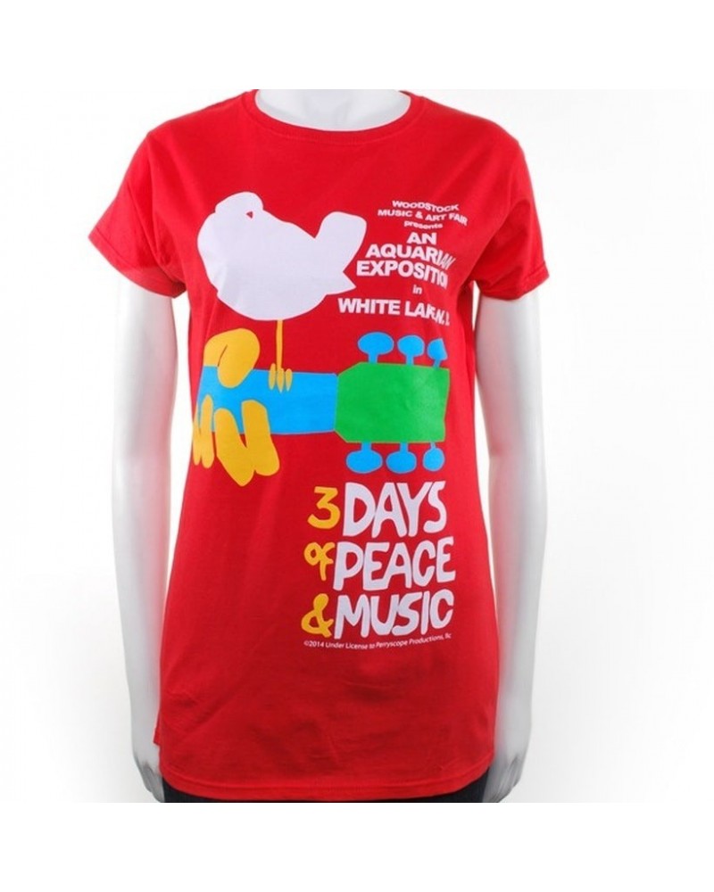 Woodstock Red Ladies Original Event T-Shirt $10.10 Shirts