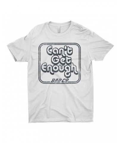 Bad Company T-Shirt | Can't Get Enough Logo Distressed Shirt $10.23 Shirts